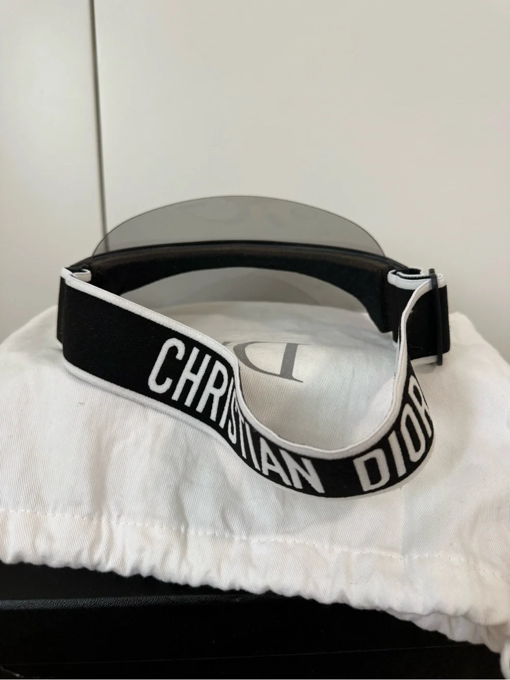 Dior J'Adior Black and Smoke Shield Visor